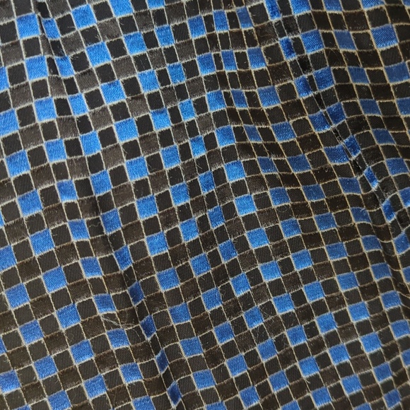 Women's designer dress black and blue by shoshana size 4 - Picture 7 of 8